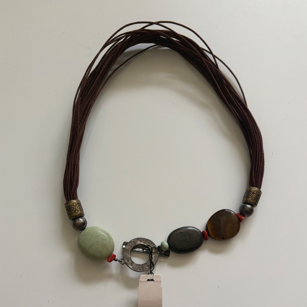 Silpada Peyote Bird Free Spirit Sterling Silver Genuine Stone Necklace NWT